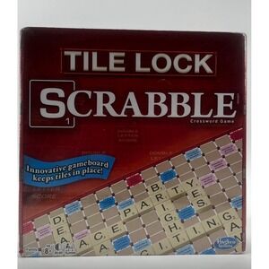 Sealed SCRABBLE Crossword TILE LOCK‎ Board Game Winning Moves Hasbro Sealed
